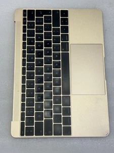 TOPCASE GEHÄUSE MIT TASTATUR INT QWERTY FÜR MACBOOK 12" A1534 GOLD 2016-2017 - Bild 1 von 3