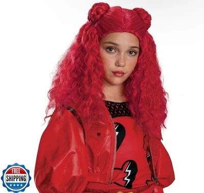 Peruca Descendants Red, Fantasia Oficial Disney Descendants The Rise of Red Acce - Imagem 1 de 4