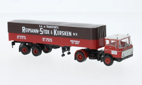Brekina 85285 - 1/87 DAF FT 2600 PP-SZ, Reimann-Stok & Kersken (NL) 1962 - Nuovo - Immagine 1 di 1