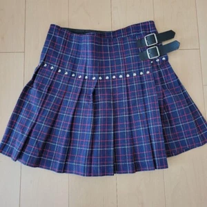 Junya Watanabe Comme des Garcons Studs Decorative Skirt AD2002 Navy Size M - Picture 1 of 6