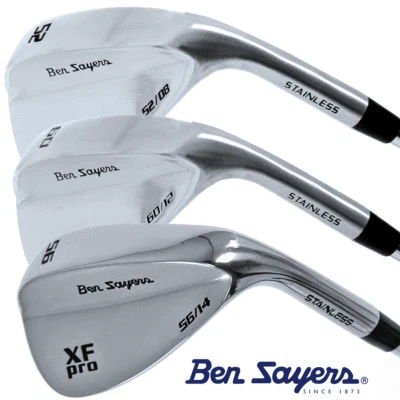 BEN SAYERS XF PRO TOUR CHROME GOLF WEDGE SET 52° 56° & 60° LOFTS *MULTIBUY DEAL* - Image 1 of 4