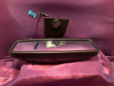98-00 Mercedes W202 C230 C280 Front Top Upper Center Rear View Mirror Black OEM - Image 1 of 4