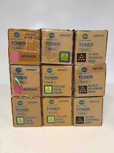 9 tóneres MYK Konica Minolta Bizhub C258, C308, C368 TN324 OEM (TN324M, AM, Y, AY, K) - Imagen 1 de 6