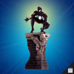 Spider-Man Black Suit Rooftop Figurine New Sealed Eaglemoss Statue Figure Marvel