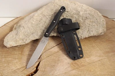 White River Exodus 4 Black Canvas Micarta Kydex WREX4-MBL