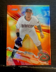 2017 Bowman's Best Top Prospects PAVIN SMITH RC Orange Refractor TP-28 #12/25 - Picture 1 of 3