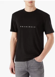 JACK &JONES 3 pack Men's Originals Tee Crew Neck Black T-Shirt Small - Picture 1 of 5