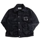 Men's Diesel Only The Brave Lined Fleece Filled Zip Up Jacket/Blouson Black L 