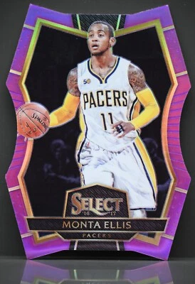 2016-17 Panini Select #137 Monta Ellis/99 púrpura Prizm troquelado Indiana Pacers Foto 1 de 2