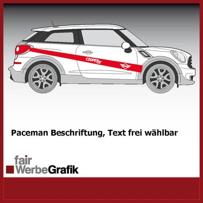 Adesivo / sticker / scritta laterale / decorazione / mini / paceman / #0012 - Immagine 1 di 4