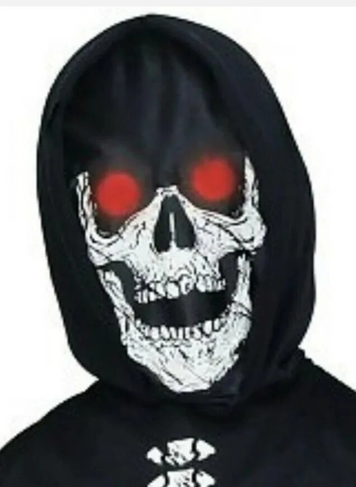 Halloween Costume Boy Fade in and out Unknown Phantom Reaper Light up Med 8-10