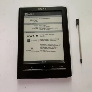 Sony Digital Book Reader 6-inch E Ink 2GB eReader WiFi Stylus Pen PRS-650 - Picture 1 of 11