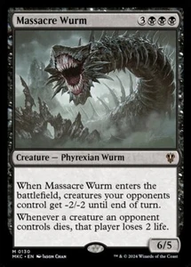 1x Massacre Wurm - NM - Murders at Karlov Manor Commander SPARROW MAGIC - Picture 1 of 1