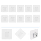 Set of 10 Easy-to-Install Plastic Cabinet Shelf Clips - Stick On Brackets