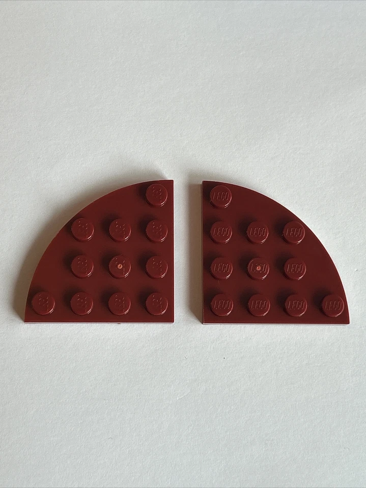 LEGO 30565 - 4613267 Placa Esquina Redonda 4x4 Rojo Oscuro x2 Foto 1 de 1