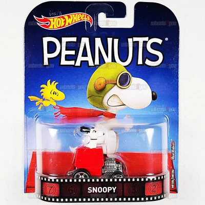 2017 Hot Wheels SNOOPY Peanuts - HW Retro Entertainment 1:64 Real Riders DWJ89 - Image 1 of 2