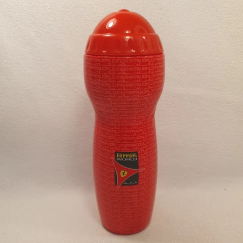 Ferrari World Abu Dhabi Water Bottle Insulated Plastic Tumbler Souvenir Cup NEW! Cover