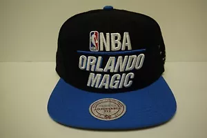 NBA Orlando Magic Mitchell & Ness Wool Media Adjustable Blue/Black Snapback  - Picture 1 of 3