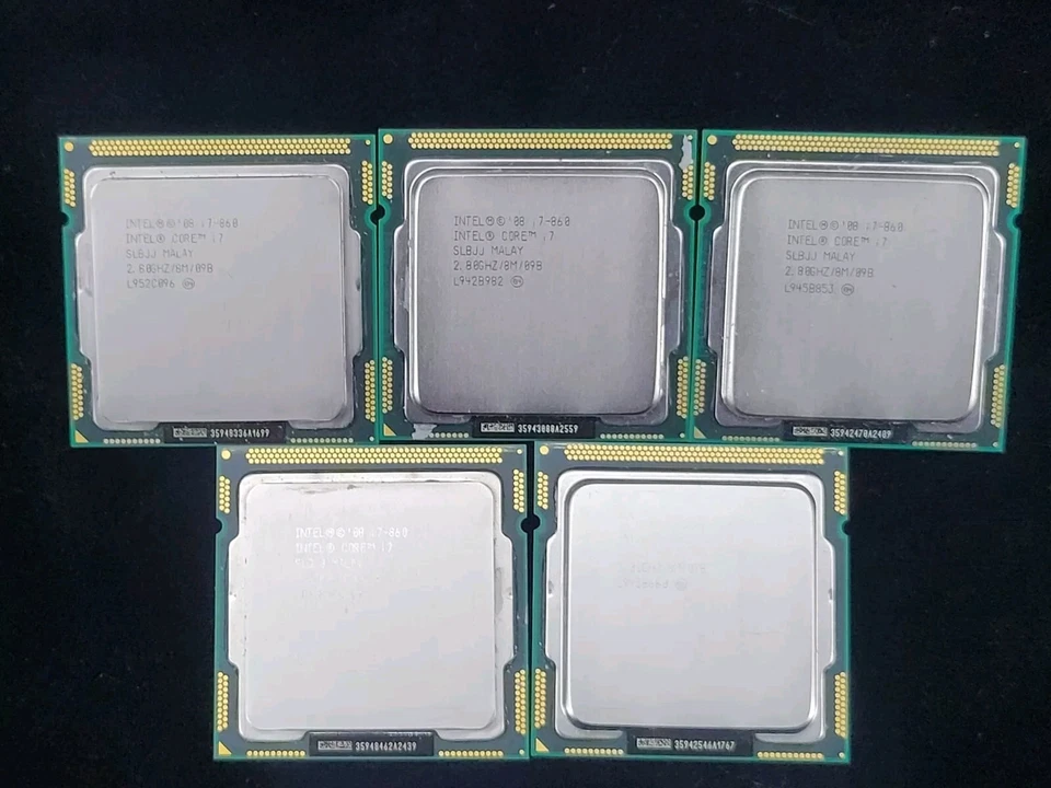 5 Intel Core i7-860 SLBJJ 2.80GHz (Turbo 3.46GHz) 8M 4-Core LGA-1156 Desktop CPU - Image 1 of 2
