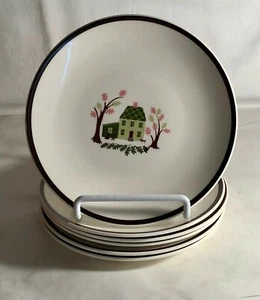 6 Knowles Twin Oakes 6" Bread And Butter Plates - Picture 1 of 2