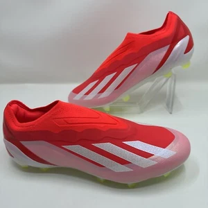 Adidas X Crazyfast Elite Laceless FG Men's Size 9 Solar Red Soccer Cleats IG0611 - Picture 1 of 5
