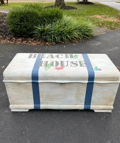 Cedar Chest/Trunk - White-washed [Wood] Cover