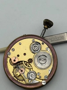 Pocket Watch Movement Swan Neck Of Swan 48mm Porcelain Diamond - Picture 1 of 5