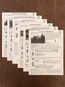 Board Game Parts, Scenario Cards, Armies of Oblivion: ASL Module 12, MMP, 2006 - Picture 1 of 2