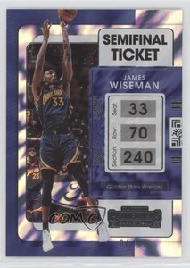 2021-22 Panini Contenders Semifinal Ticket /99 James Wiseman #30