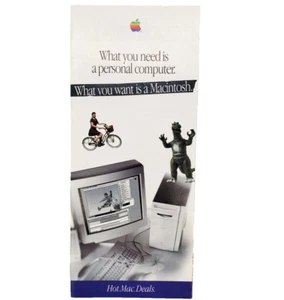 Computadora Apple 1995 "Lo que quieres es un Macintosh". Folleto Hot Mac Deals - Imagen 1 de 8