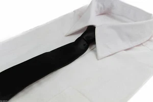 1 x Black Boys Kids Baby Toddler School Neck Tie Ties Formal Wedding - Picture 1 of 3