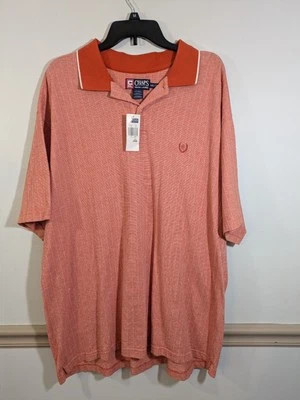 Camisa Polo Chaps Para Hombre 2XL Naranja Manga Corta Cuello Logo Nueva Foto 1 de 4
