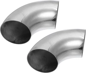 🆕 2 OD 3.5" 90 Degree Mandrel Bend Elbow SS304 Stainless Steel Bend Tube Ex - Picture 1 of 8