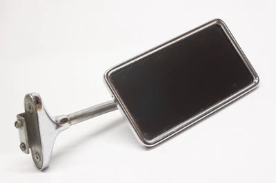 Espelho externo cromado labial porta acessório carro ou caminhão original década de 1930 década de 1940 - Imagem 1 de 4