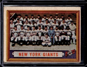 1957 Topps #317 New York Giants Team Card SP Willie Mays VG (wrinkle) - Picture 1 of 2