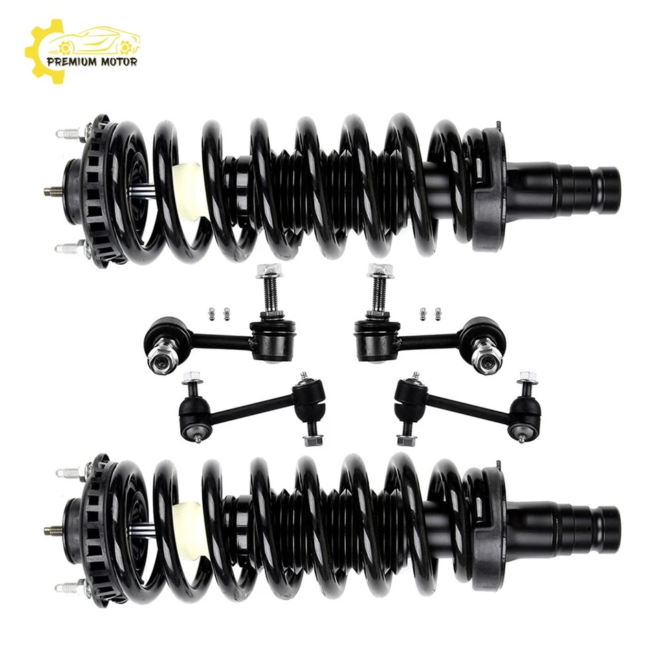 6PC Front Complete Struts & Front Rear Sway Bars Kit For GMC ENVOY XL 2002-2003 - Imagem 1 de 1