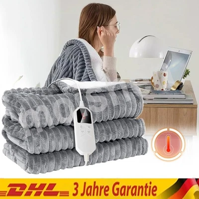 MARKENLOS Manta térmica eléctrica apagado automático manta térmica manta mullida cama térmica