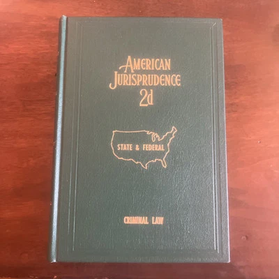 American Jurisprudence Book 2d 2nd Edition 1965 Criminal Law - Image 1 of 4
