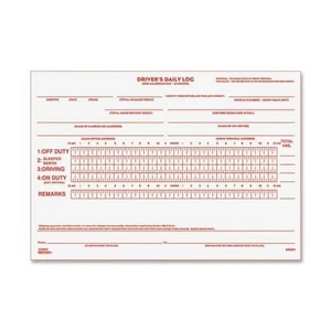 Drivers Daily Log Book 31 Duplicate Forms Carbonless Flexible Cover 5.5 x 7.875 - Picture 1 of 4