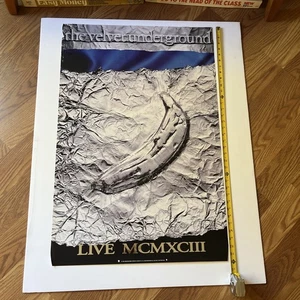 Póster promocional The Velvet Underground Live Reunion 1993 MCMXCIII 24X36 Lou Reed - Imagen 1 de 14