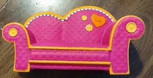 LALALOOPSY ROSA CON DIVANO CUORE ARANCIONE 11" 2010 CASA DELLE BAMBOLE MOBILI MGA - Foto 1 di 5