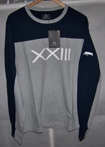 NEU FOREIGN RIDER Langarm Golf T-Shirt Pullover GROVE XXIII Navy & Grau L - Bild 1 von 7