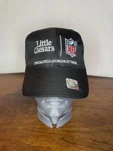 Little Caesars Pizza NFL Hat Football Black Baseball Cap Adjustable Employee - Picture 1 of 9
