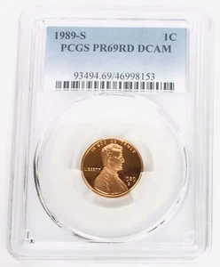 1989 S 1C Lincoln Memorial Cent Proof PCGS PR69 Deep Cameo - Picture 1 of 2