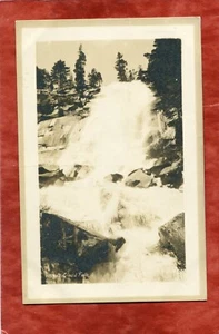 Tahoe, CA-WHITE CLOUD FALLS, Placer Co. nr Emerald Bay-1914 Pillsbury of SF RPPC - Picture 1 of 2