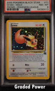 Promo Eevee Black Star Promo PSA 8 HOLO #11 Pokemon - Foto 1 di 1