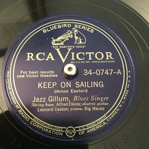 78 RPM Jukebox 1947' Record BLUES Jazz Gillum RCA VICTOR BLUEBIRD Keep Sailing - Picture 1 of 5