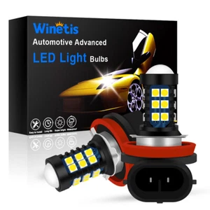2Pcs H11 White LED Fog Light Bulbs Kit for BMW E46 E70 E90 F10 F30 325i 525i - Picture 1 of 8