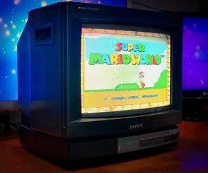 Sony Trinitron KV-1434M3B 🌈RaRe🌈 14" Vintage Retro Gaming 14' CRT TV Monitor - Picture 1 of 5