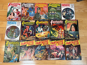 15 Issues, Fantastic Adventures/Story/Novels, Pulp Magazines, 1940's - 50's